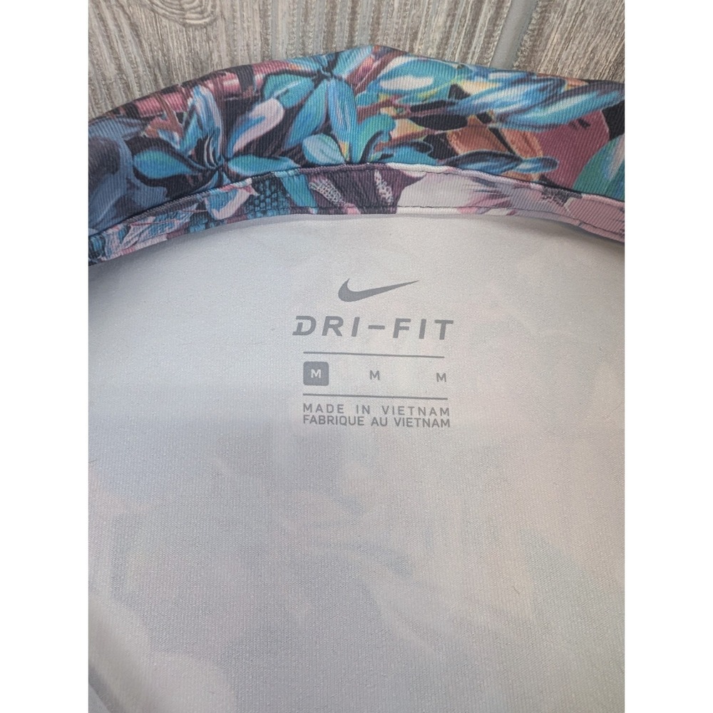Nike Golf Dri-FIT Sleeveless Polo Shirt Women Medium Floral Athleisure Tropical - Picture 4 of 8